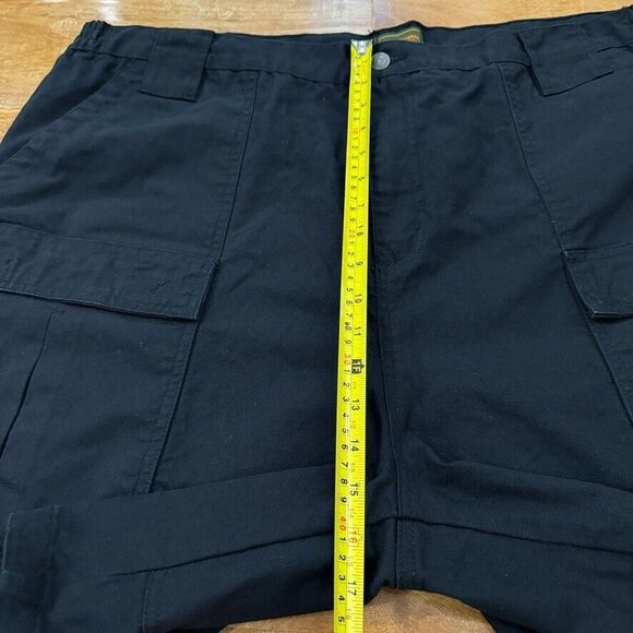 BOULDER CREEK Men's Black Side Elastic Ripstop Cargo knee Shorts Size 46 BIG NEW - Picture 9 of 16